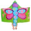 Kids Cotton Velour Beach Cape Butterfly 60x120 cm