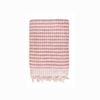 Miss April Pompom Turkish Cotton Bath Sheet Pink Clay