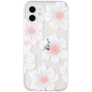 Flower Floral Shockproof Case Shockproof Cover - For Apple iPhone 12 Pro Max (White)