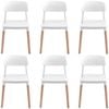 Candy Dining Chair Set of 6 - White