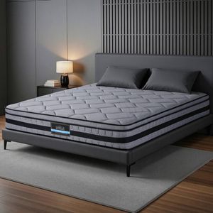Giselle King Euro Top High density foam Bamboo knitted fabric 34cm Mattress Pocket spring