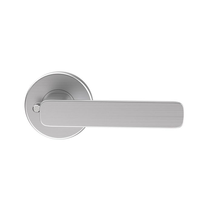 Schlage Satin Chrome Plate Element Series Harper Privacy Lever Set