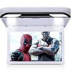 Elinz 13.3" IPS Roof Mount Car DVD Player Flip Down Monitor 1080P FHD HDMI USB GREY