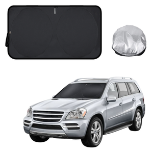 Front Windscreen Sun Shade for Mercedes-Benz GL-Class 2006 - 2012 (X164) - Standard 150 x 85 cm - Black
