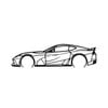 Ignite Laser Ferrari 812 Superfast Silhouette Metal Wall Art Coated Black 47inch/120cm