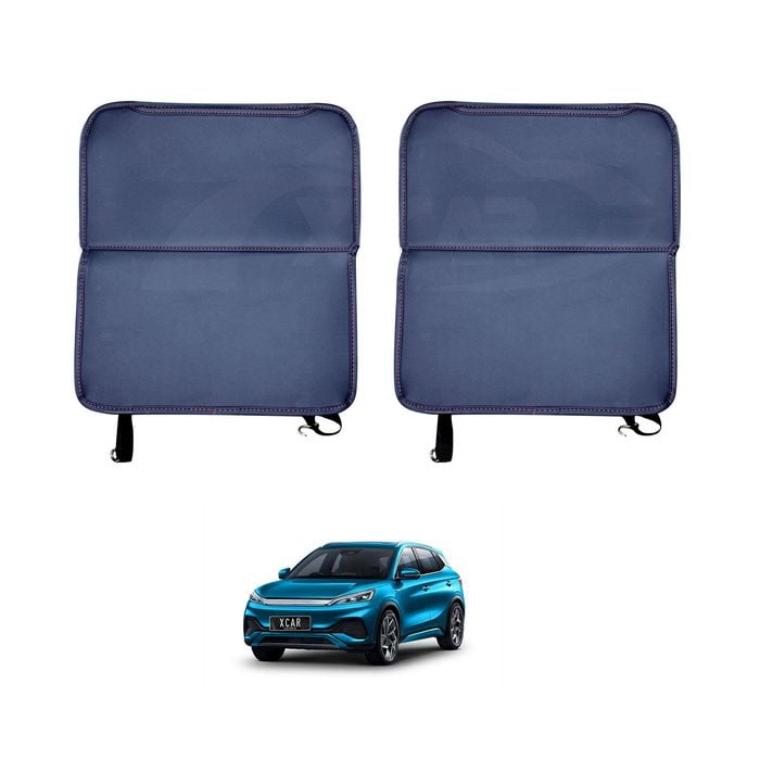 BYD Atto 3 Car Seat Back Protectors Anti-Kick Mats PU Leather Cover Set of 2