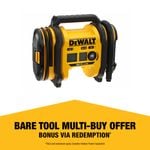 DeWALT 18V XR Cordless Air Inflator - Bare Unit