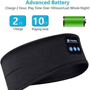 Salelink Wireless Bluetooth 5.0 Stereo Eye Mask Headphones Earphone Sleep Music Headband