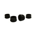 Surface Gard 25mm Black Round Plastic Internal Chair Tip - 4 Pack