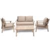 Marquee Oasis 4 Piece Timber Outdoor Lounge Setting