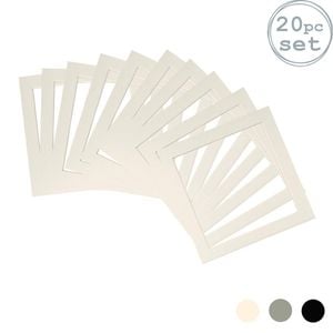 20x Picture Photo Mounts - To Fit Frame Size 10 x 10" for Image Size 8 x 8"