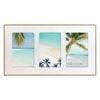 Frankie & Me Wooden Radial Triple Picture Frame Home/Office Decor 37.5cm White