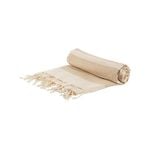 Nicola Spring Turkish Cotton Children's Towel - 100cm - Beige Stripe