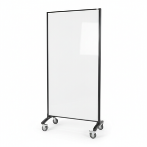 Communicate Mobile Room Divider with Double-Sided Whiteboard 1800x900mm