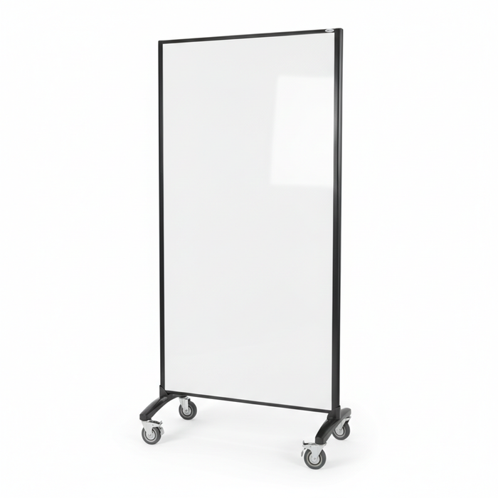 Communicate Mobile Room Divider with Double-Sided Whiteboard 1800x900mm