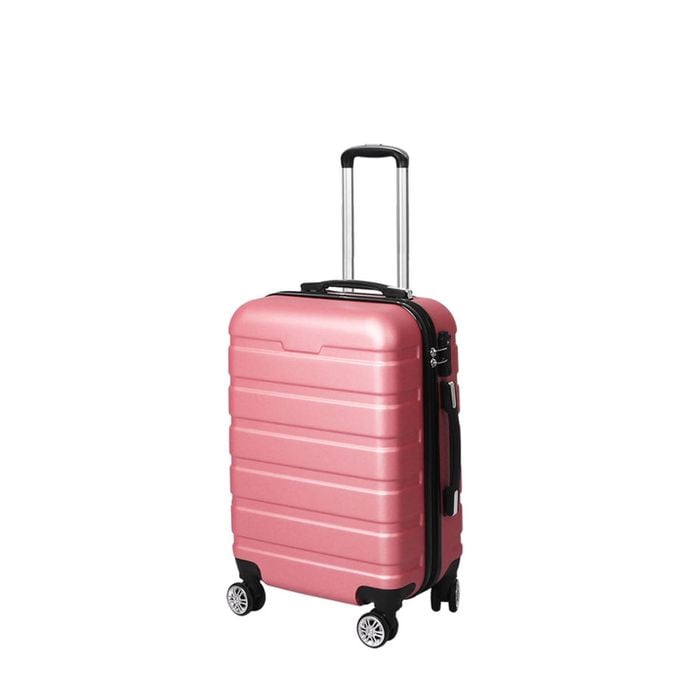 Slimbridge 24" ABS Carry On Luggage Rose Gold
