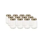 Salisbury & Co Old Fashioned Mason Jar w/ 2pc Lid 500ml Set of 12