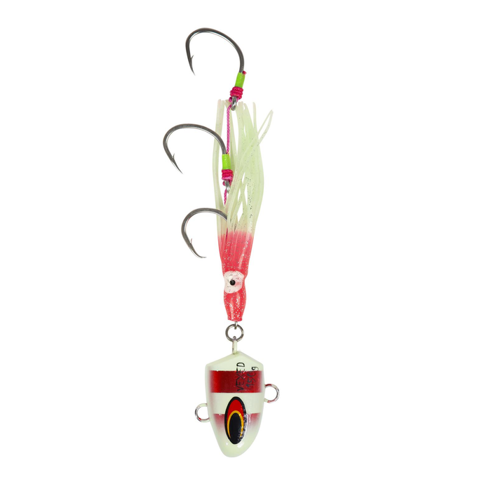 Vexed Bottom Meat 40g Hybrid Fishing Jig Bait Fishing Lure Red Glow