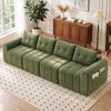 Advwin 300cm 4 Seater Sofa Chenille Modular Sectional Couch No Assembly Green