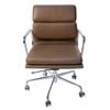 Sk Designer Living | Replica Eames Mid Back Soft Pad Management Desk / Office Chair - Brown