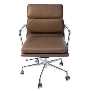 Sk Designer Living | Replica Eames Mid Back Soft Pad Management Desk / Office Chair - Brown