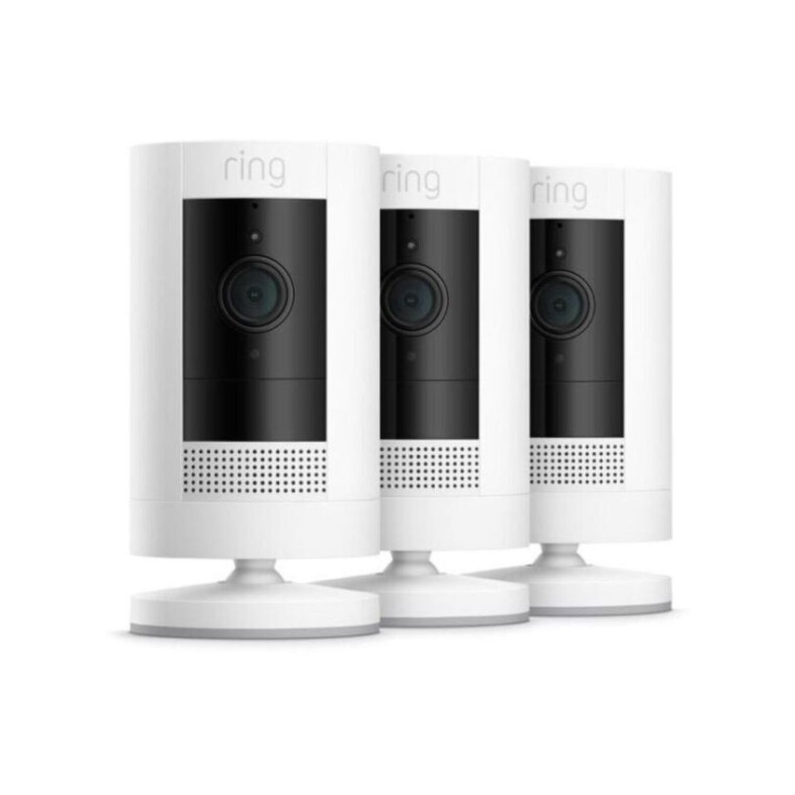 Ring 3-Pack Outdoor Camera (Stick Up Cam) Battery (White) thumbnail 3