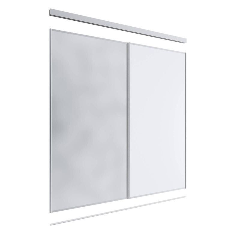 Lugna 2400 x 1801-2400mm 1 Mirror 1 Melamine 2 Door Combo Package