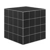 Nash Side Table Cube Bedside Storage Black