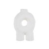 Maine & Crawford Bairon Porcelain 22x15cm Toroid Tubular Vase - White