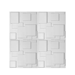 Levede 12pcs 3d Wall Panels Paintable Chocolate Design - White
