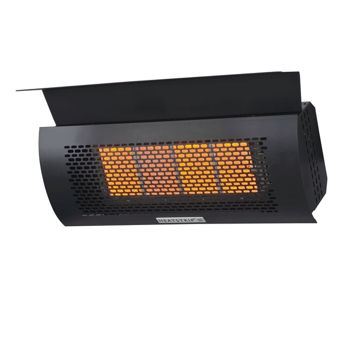 Heatstrip Black 4 Tile Natural Gas Outdoor Heater