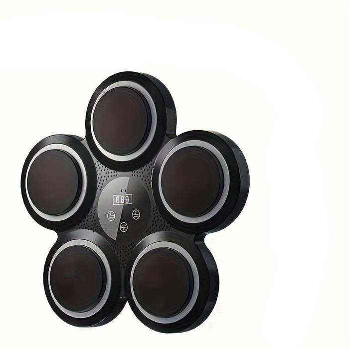 NNETM Wall-Mounted Electronic Boxing Training Pad with Dynamic Rhythms(Black)
