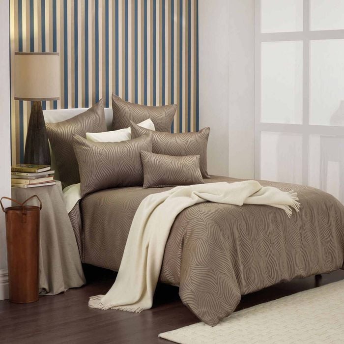 Bianca Hampshire Taupe Quilt Cover Set Queen