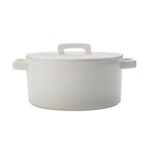 Maxwell & Williams Epicurious 2.6L Porcelain Casserole w/ Lid Round - White