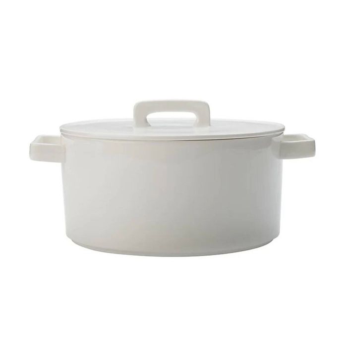 Maxwell & Williams Epicurious 2.6L Porcelain Casserole w/ Lid Round - White