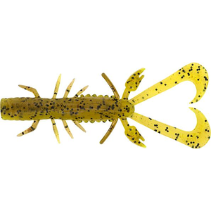 Daiwa 2021 Baitjunkie Risky Critter Soft Plastic Fishing Lure GP Chartreuse UV