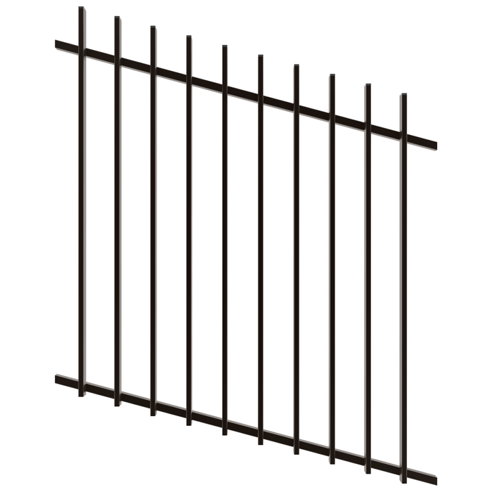 ProtectorAl 0350-1200W x 1200H Satin Black Radiator Pool Fence Panel ...