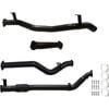 Ignite Exhausts Turbo Back For Toyota Landcruiser 79 Series V8 D/cab 3" No Cat With Pipe Black Aluminised Steel