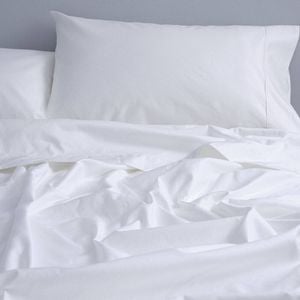 Canningvale Super King Mille 1000TC Bed Sheet w/ Pillowcase Set - White