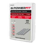 PowerFit 80 Series Wide Crown Electro-Galvanised Staples Project Pack - 4000 Pack