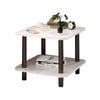 SOGA 60cm White Ceramic Side Table