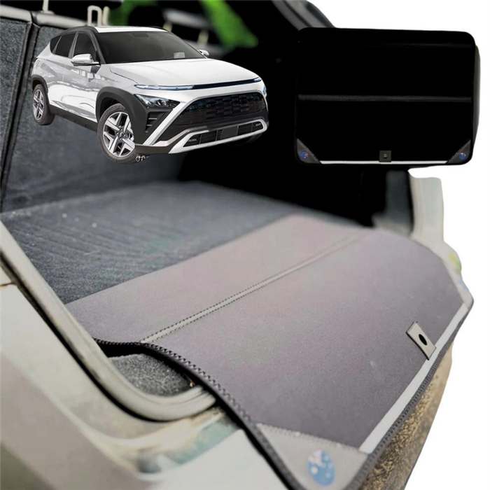 Rear Cargo Boot Bumper Protector for Hyundai Kona 2023 - Current (SX2 Electric) - XL (98 x 55) - Black