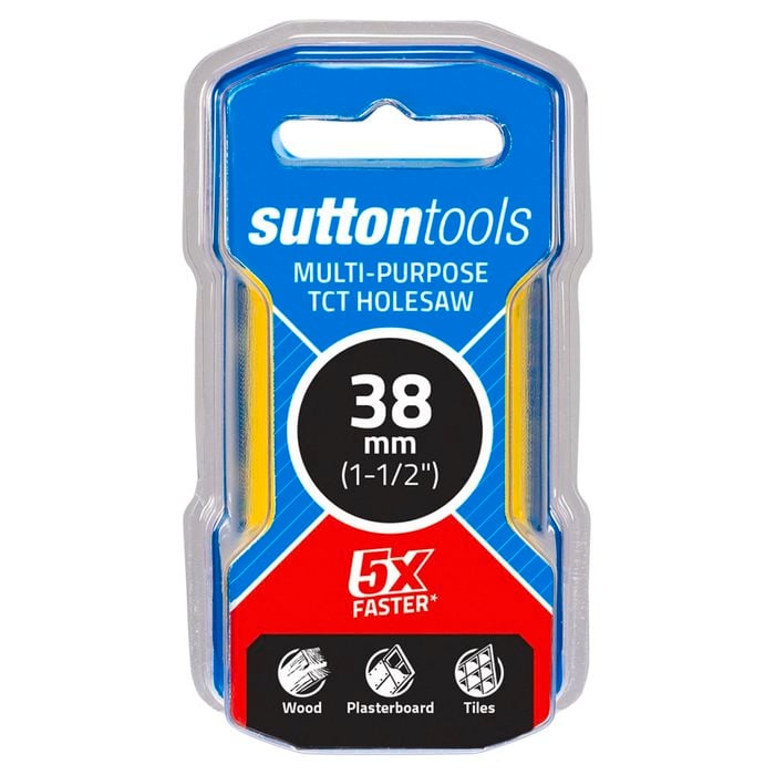 Sutton Tools 38mm TCT Multi-Purpose Seamless Holesaw