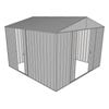Build-a-Shed 3.0 x 3.0 x 2.3m Triple Sliding Door Shed - Zinc