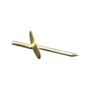Everhang 16kg Brass Plated Picture Hanging Simplicity Hook - 25 Pack
