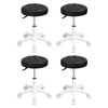 Levede 4pcs PU Leather Salon Bar Stools - Black