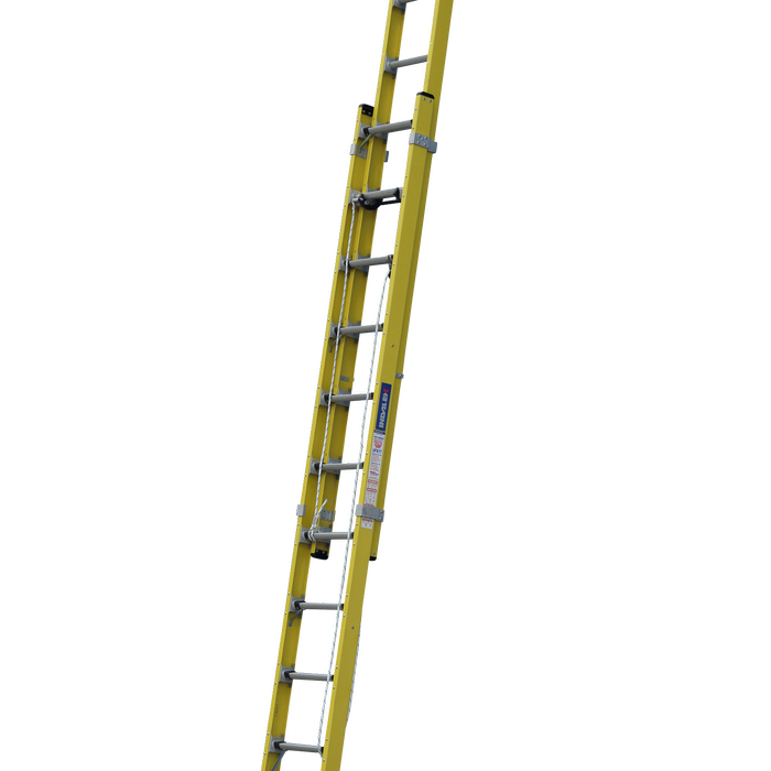 INDALEX 3.3m-5.2m Industrial Fibreglass 150KG Pro Series Extension Ladder