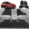 6D Diamond Car Floor Mats for Mitsubishi Lancer 2007-2017-Full Set-Black-Outback GT