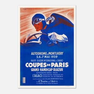 Galrie Autodrome Montlhery 1939 Vintage Racing Poster-Celebrate Historic Automobile Rally, Poster Only, A0 84x 119cm (33x47inch)