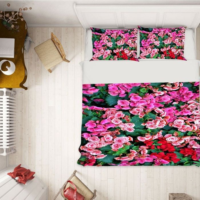3D Rose Garden 316 Bed Pillowcases Quilt Queen Size